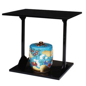 溜 四方棚 爪紅 而妙斎好写 戸塚富悦作 茶道 表千家 溜塗 茶棚 茶室 濃