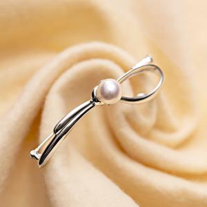 真珠 ブローチ パール アコヤ真珠 真珠ブローチ パールブローチ 7.5