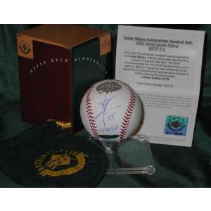 MS】UDA松井秀喜03年日本語・英語直筆サインボール 55個限定版！ 検