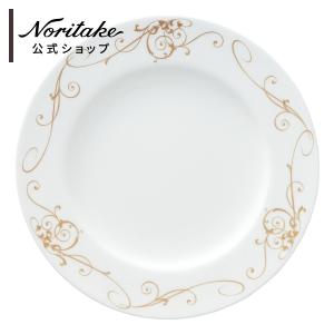ノリタケ ホワイトパレス 27.5cmプレート ( ディナー皿 白 ゴールド