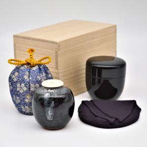 茶道具セット 茶箱 野点セット 上 茶箱手付掻合6点セット 茶道