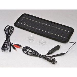 バッテリー上がり防止に！ソーラーバッテリーチャージャー 12V車用4.5W