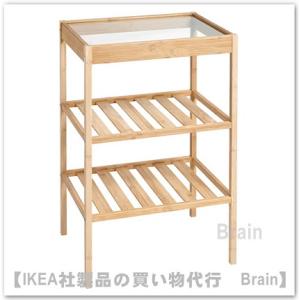イケア（IKEA） ベッドサイドテーブル 竹 40x40cm n40447678 NORDKISA