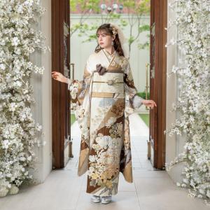 新作】お誂え付き振袖フルセット/RF-36/ラフィネモカ/Fiz/パール