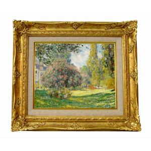 印象派 女性肖像画 金色フレームロネ 13505_56ab3e36153c591f5ff4858d