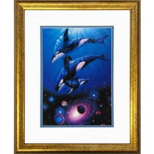サルボ『エーゲ海・パノラマ』ミクストメディア 【絵画 額付 新品 版画