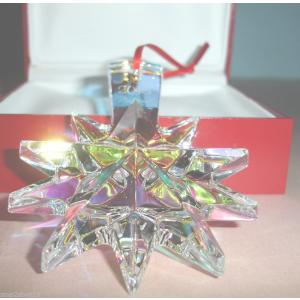 バカラ（Baccarat） スノーフレーク ゴールド クリスタル オーナメント