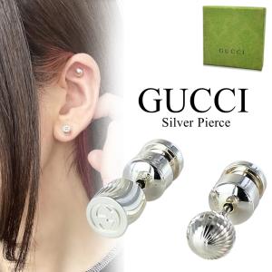 GUCCI（グッチ） ダブルG フラワー 両耳 ピアス シルバー アクセサリー