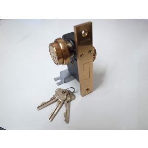 旧ショウワ社(昭和ロック) 真鍮鋳物製本締錠 No.8125 R付き バック