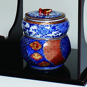 水指 呉須 赤絵 高野昭阿弥作 茶道 茶道具 : 和空間ヤフーショップ