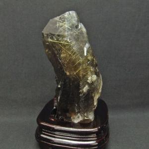 3.7Kg スモーキークォーツ 煙水晶 原石 虹入り ルチルクォーツ入り