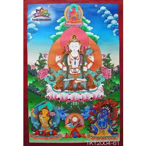 タンカ 阿しゅく如来 [TK12006] 仏画 チベット密教 ネパール 仏教