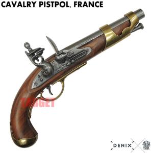 ☆DENIX ダブルバレル 回転式フリントロックピストル イギリス 1264