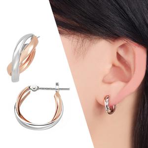 ジュエリーツツミ プラチナダイヤモンドピアス Pt ホースシュー 馬蹄