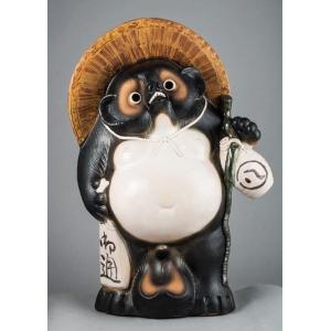 信楽焼たぬき25号 福ひねり狸 H81cm : 器屋一信ヤフー店 - 通販