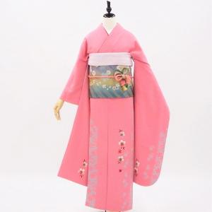 正絹振袖+半衿付き長襦袢+帯+帯揚+帯〆+重衿 6点セット 可愛さと個性の