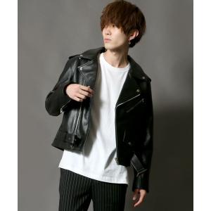 Magine（マージン） ライダースジャケット 44 ブラック メンズ