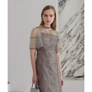 Leja（レジャ） ドレス 「LEJA」フラワーリリーフマテリアルボリューム