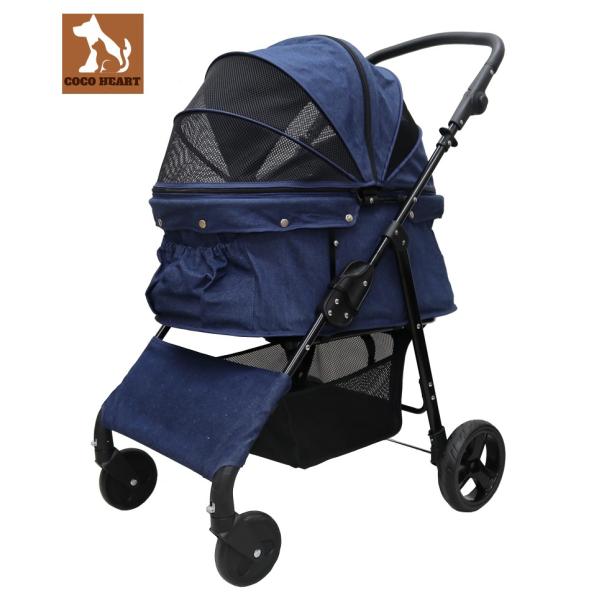 期間限定大幅値引き！耐荷重30kg！ココハート 4輪ペットカート/ペット