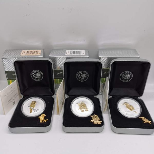 Australia オーストラリア 1ドル カワセミ プルーフ銀貨 3点セット 1