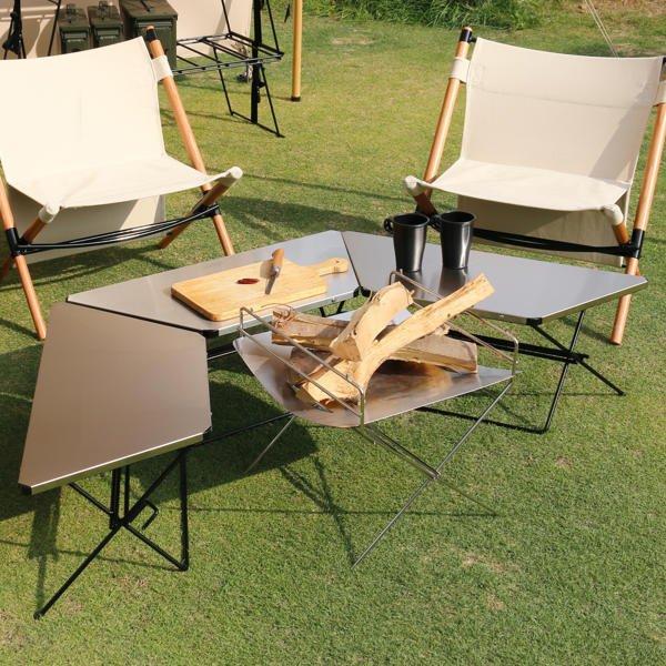 新品 未開封Hang Out ハングアウト アーチテーブルステンレス3点セット