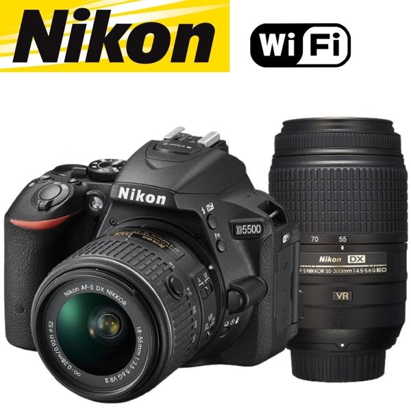 新品級美品 Wi-Fi搭載 ニコン Nikon D5500 ダブルレンズセット ニコン