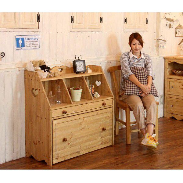 アメリカンカントリー雑貨 カントリーハート ダストボックス Lサイズ