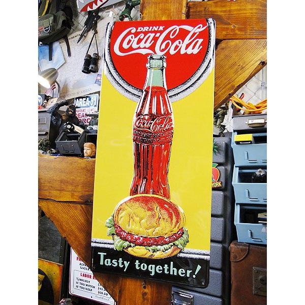 Coca Cola（コカコーラ） エンボスティンサイン ハンバーガー アメリカ