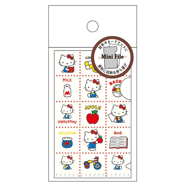 ハローキティ カードサイズクリアファイル レトロ柄 302235 SANRIO