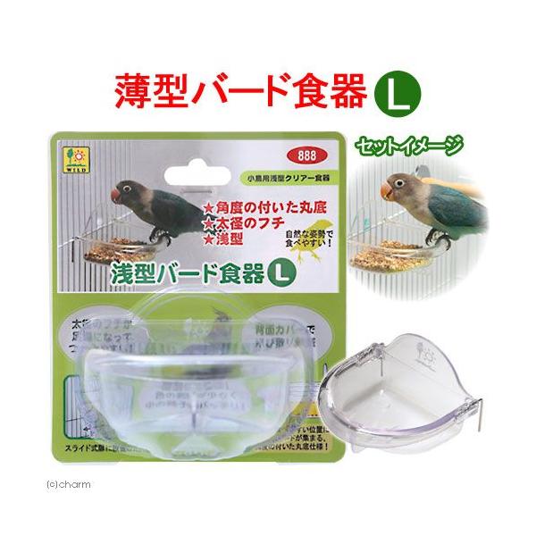三晃商会 浅型バード食器 L 鳥 フード : チャーム charm ヤフー店