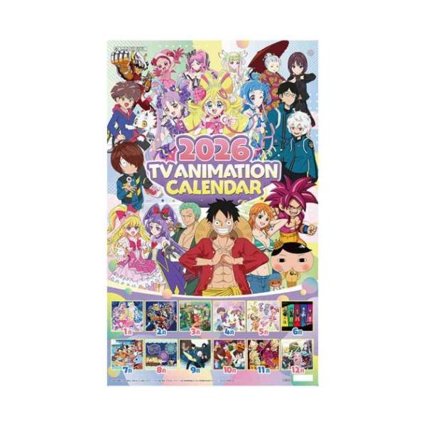 壁掛けカレンダー2026年 テレビアニメ 2026 Calendar トライエックス