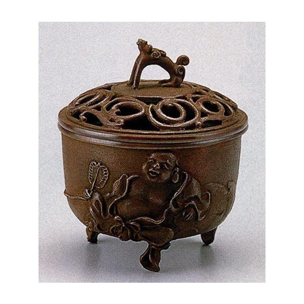 銅 細工 鶴蓮華薫製香炉 炉弔り 執務室 応接間 茶室 書斎薫香炉 工芸品