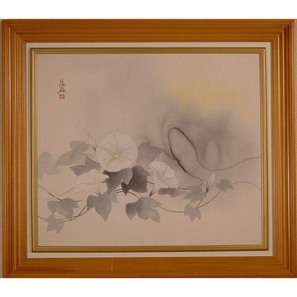 東 聖観（木下勝功）「朝露」 ◇日本画 絹本10号 : ピクチャーショップ