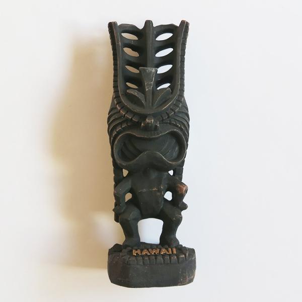 ハワイ ティキ TIKI ティキ像（LONG LIFE 長寿） 守り神 守護神 木彫り