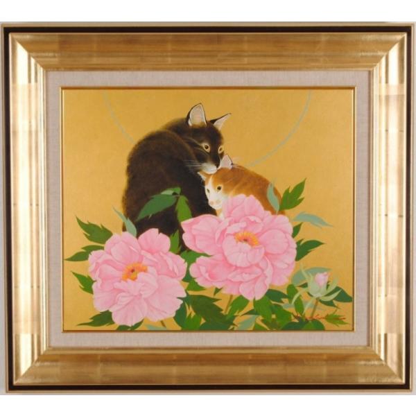 油絵 専用品 頭に花をのせた猫2 油絵 専用品 頭に花をのせた猫2 油絵