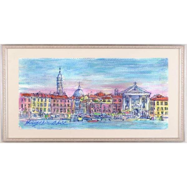 島関 實作 油絵「夜明けのヴェニス」 島関 實作 油絵「夜明けのヴェニス」