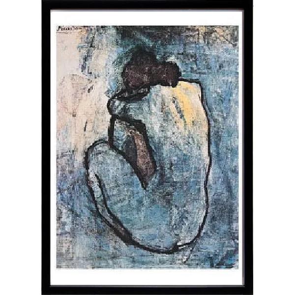 パブロ・ピカソ アートフレーム ハト 複製画 絵 木枠 71×55センチ