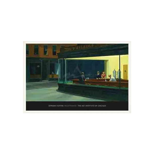 ナイトホークス 【Nighthawks 1942】（エドワード ホッパー） 額装品