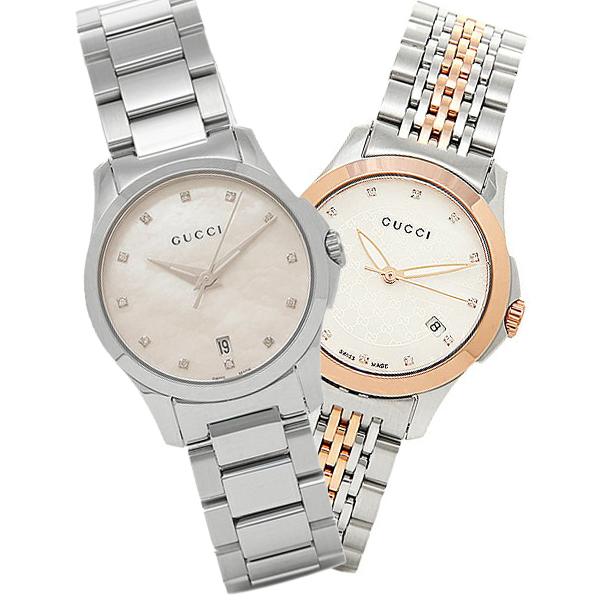 GUCCI（グッチ） 時計 レディース Gタイムレス 27mm クォーツ ホワイト