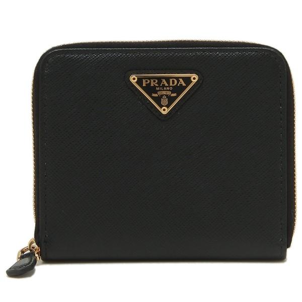 プラダ 二つ折り財布 サフィアーノ ミニ財布 レディース PRADA 1ML036
