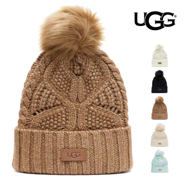 UGG（アグ） 【UGG/アグ】100819 Cable Beanie With Pom ケーブル
