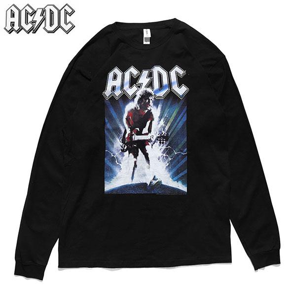 エーシーディーシー【AC/DC】L/S TEE ロンT 長袖 ロゴ ブラック メンズ