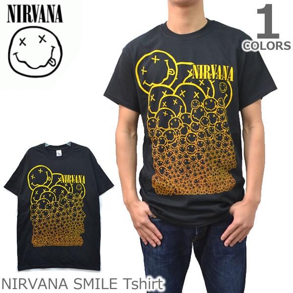 ニルヴァーナ【NIRVANA】SMILE スマイル Tシャツ ロックT バンドT