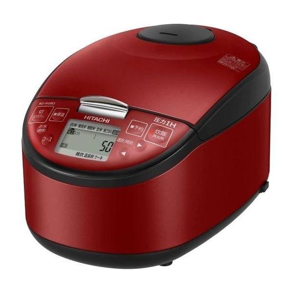 日立（HITACHI） 圧力IH炊飯器 黒圧鉄釜 メタリックレッド ［5.5合炊き