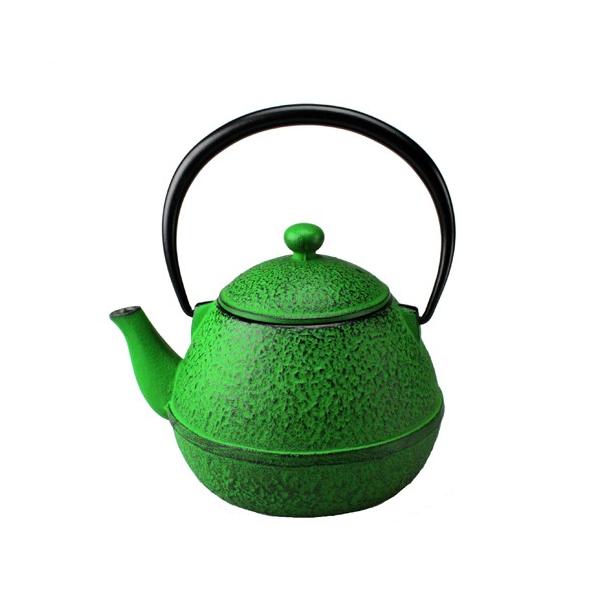 鉄瓶 急須 たまご形 グリーン 0.55L 南部鉄器鉄瓶 OIGEN 及源