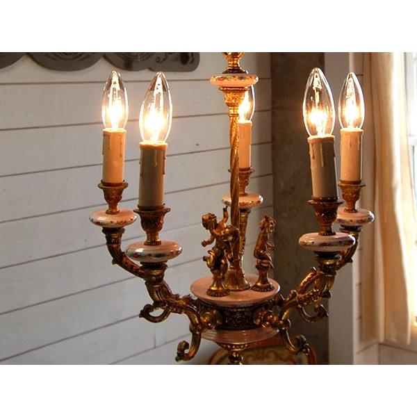 天使のシャンデリア 5灯 フランスアンティーク : BAU ANTIQUES - 通販