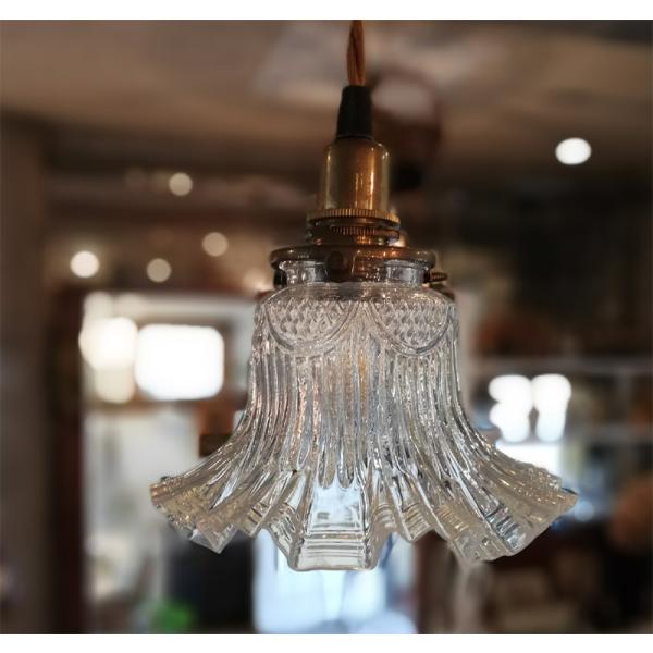 購入 53-1. 40's フランスアンティーク 古民家 ガラスシェード