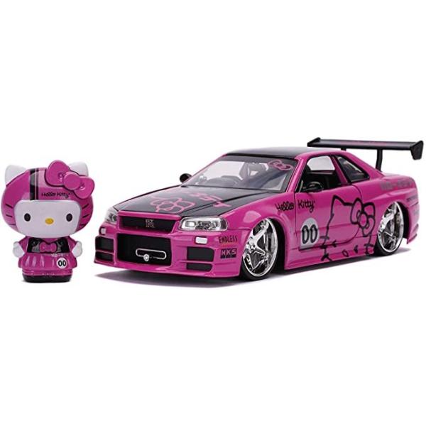 キティ根付け ピンクのスポーツカー レア キティ根付け ピンクの