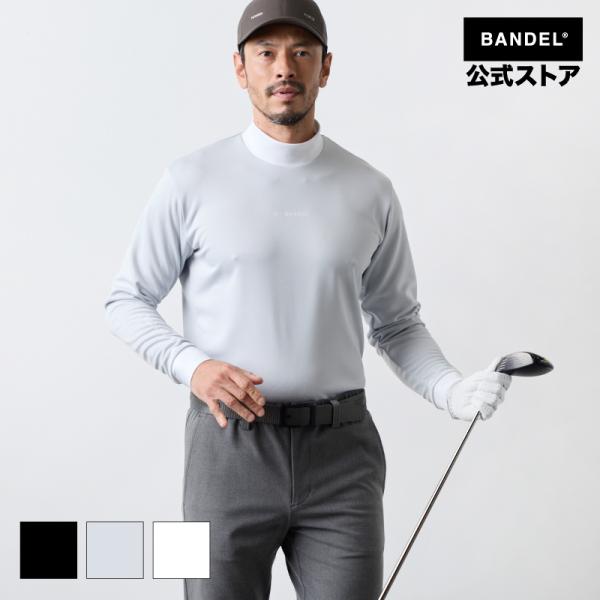 BANDEL（バンデル） バイカラー 長袖モックネック シャツ ゴルフ