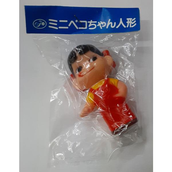 ミニペコちゃん人形 青パッケージ版 ソフビ 昭和 レトロ アンティーク